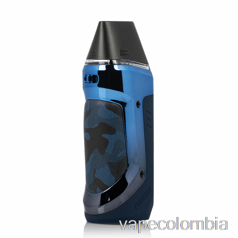 Kit Completo De Vapeo Geek Vape Aegis Nano 30w Pod System Camo Azul
